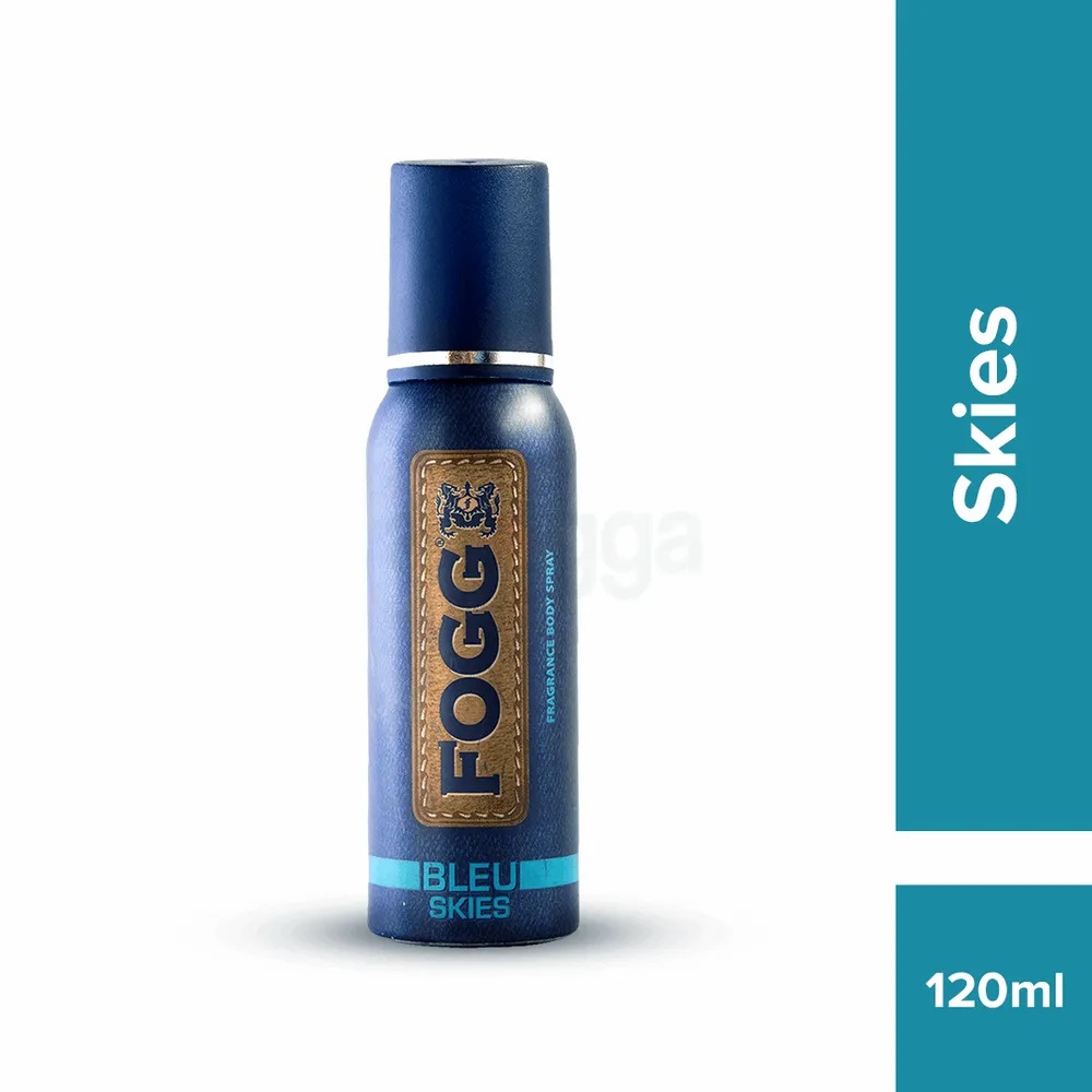 Picture of Indian product Body spray Fogg Bleu Skies used for male female - 120 ml
