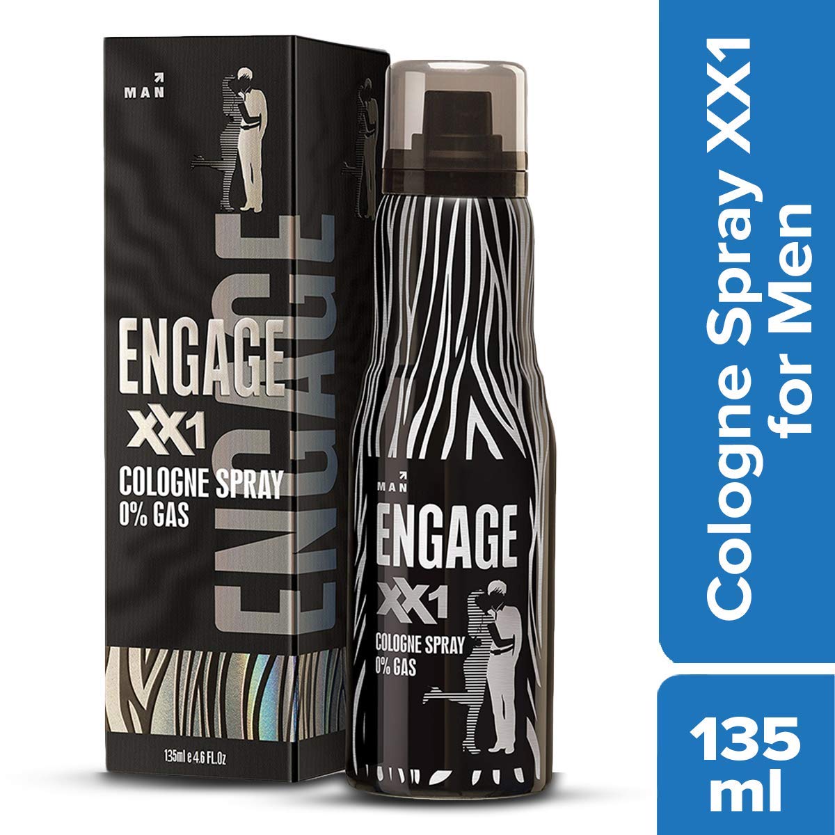 Picture of Indian product Body perfume Engage XX1 Cologne spray 0% gas used for male - 135 ml