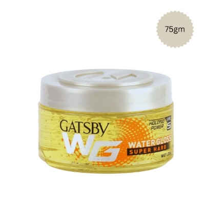 Picture of International European product hair care Gatsby water gloss super hard hair gel used for male - 75 gm