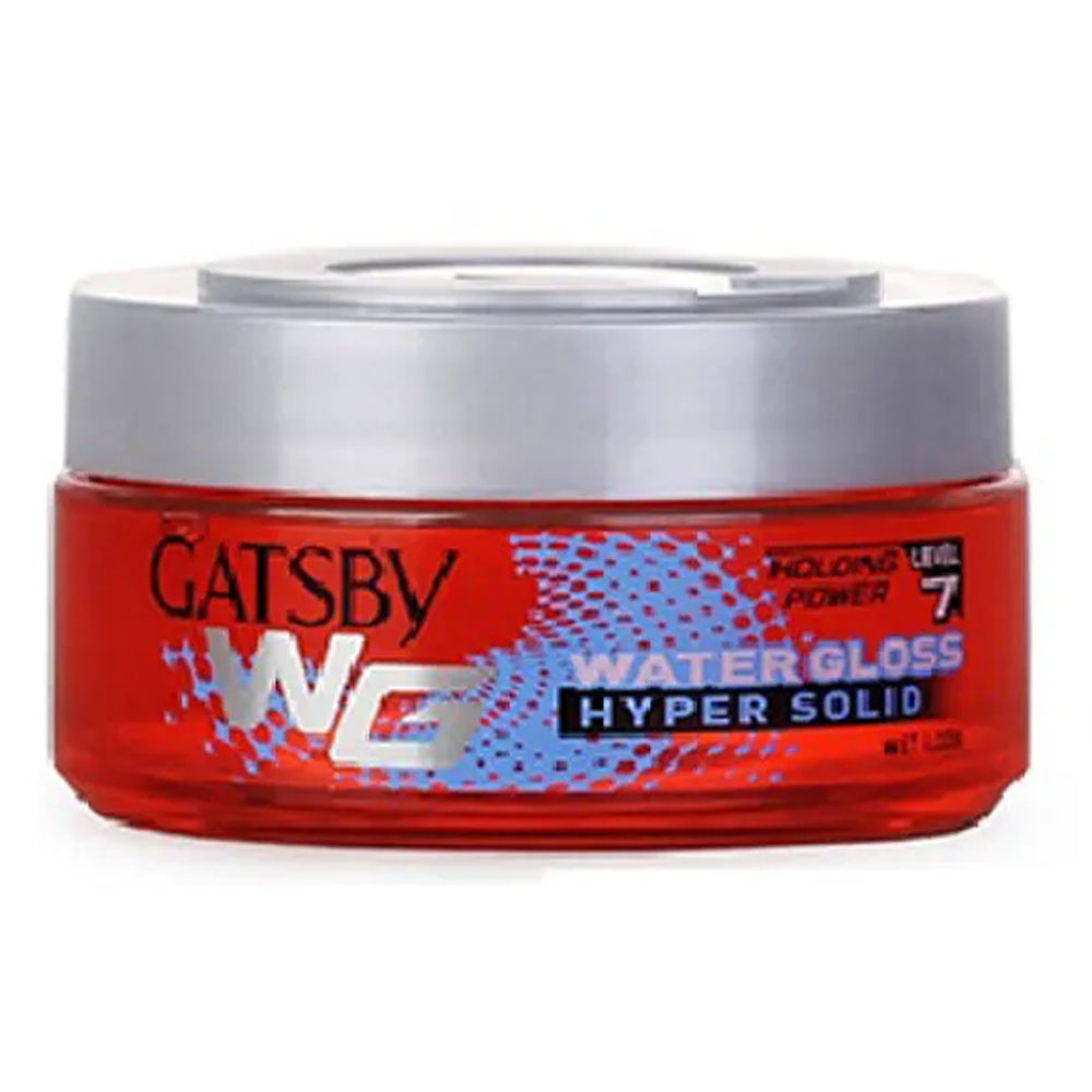 Picture of International European product hair care Gatsby water gloss hyper solid hair gel used for male - 75 gm