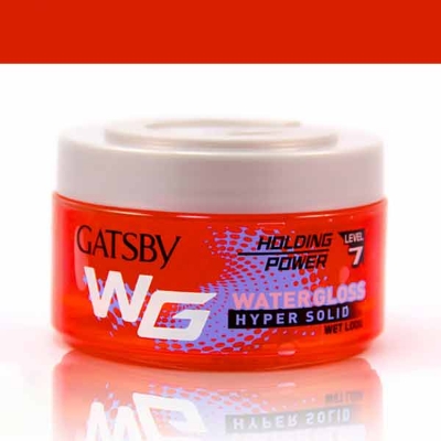 Picture of International European product hair care Gatsby water gloss hyper solid hair gel used for male - 75 gm