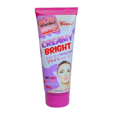 Picture of International Thailand product Skin care Civic Creamy Bright facial foam used for female - 180 gm