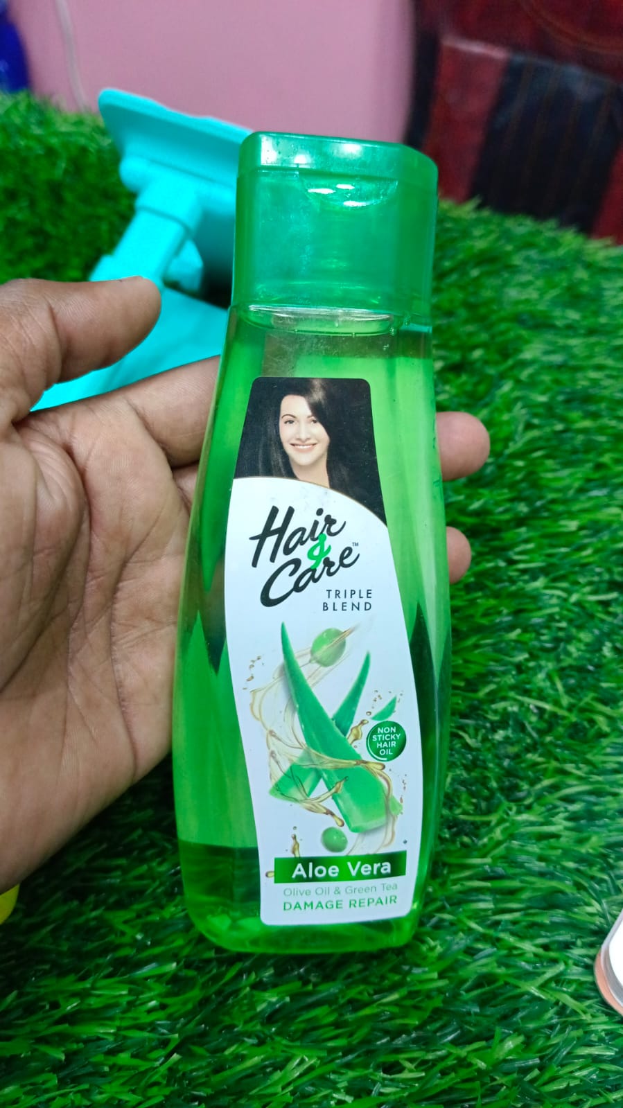 Picture of Indian product Hair & Care Aloe Vera damage repair hair oil used for male female - 200 ml