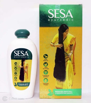 Picture of Indian product SESA ayurvedic Reduces hair fall hair oil used for male female - 200 ml