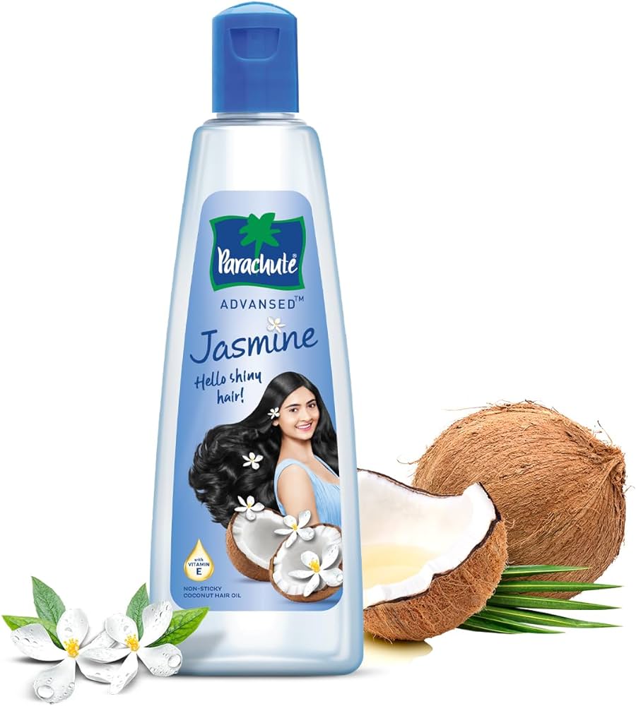 Picture of Indian product Parachute flora jasmine hair oil used for male female - 300 ml