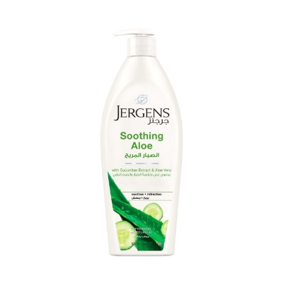 Picture of 400 ml Jergens SOOTHING ALOE Refreshing Moisturizer body lotion International UAE product Any season used for male/ female
