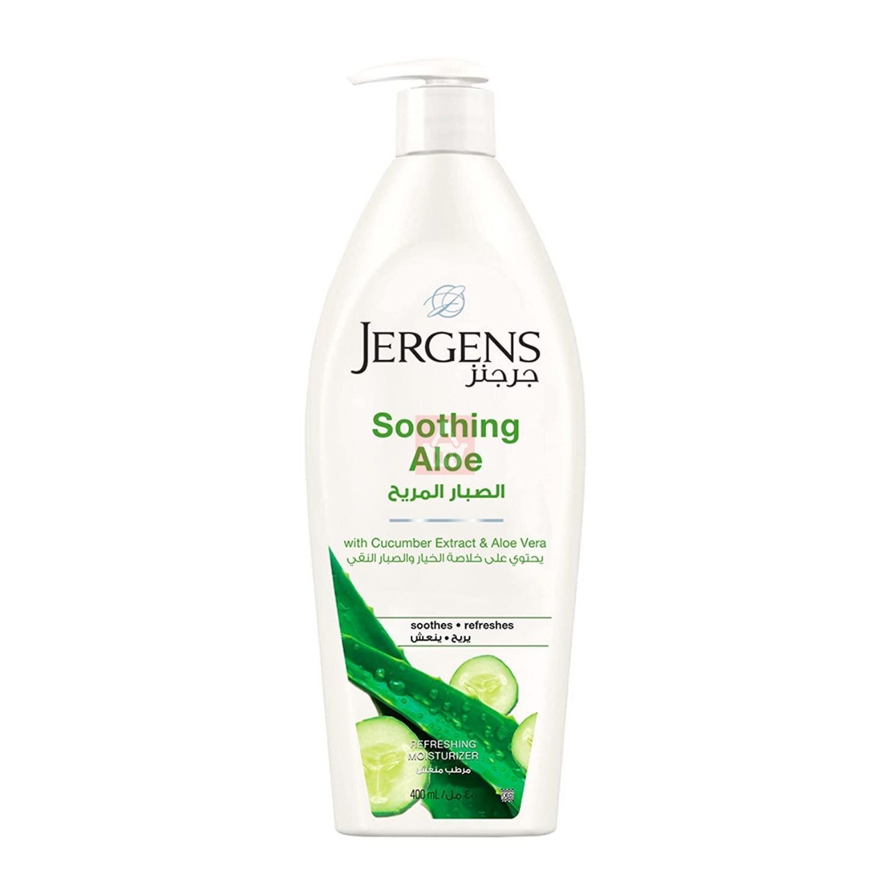 Picture of 400 ml Jergens SOOTHING ALOE Refreshing Moisturizer body lotion International UAE product Any season used for male/ female