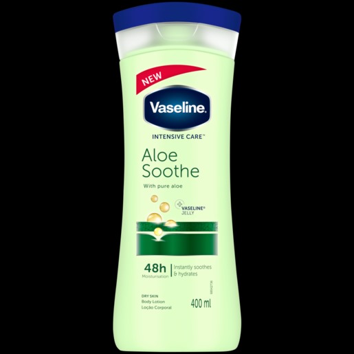 Picture of Any season used International South African Product Vaseline Lotion aloe soothe lime green color for male / female - 400 ml