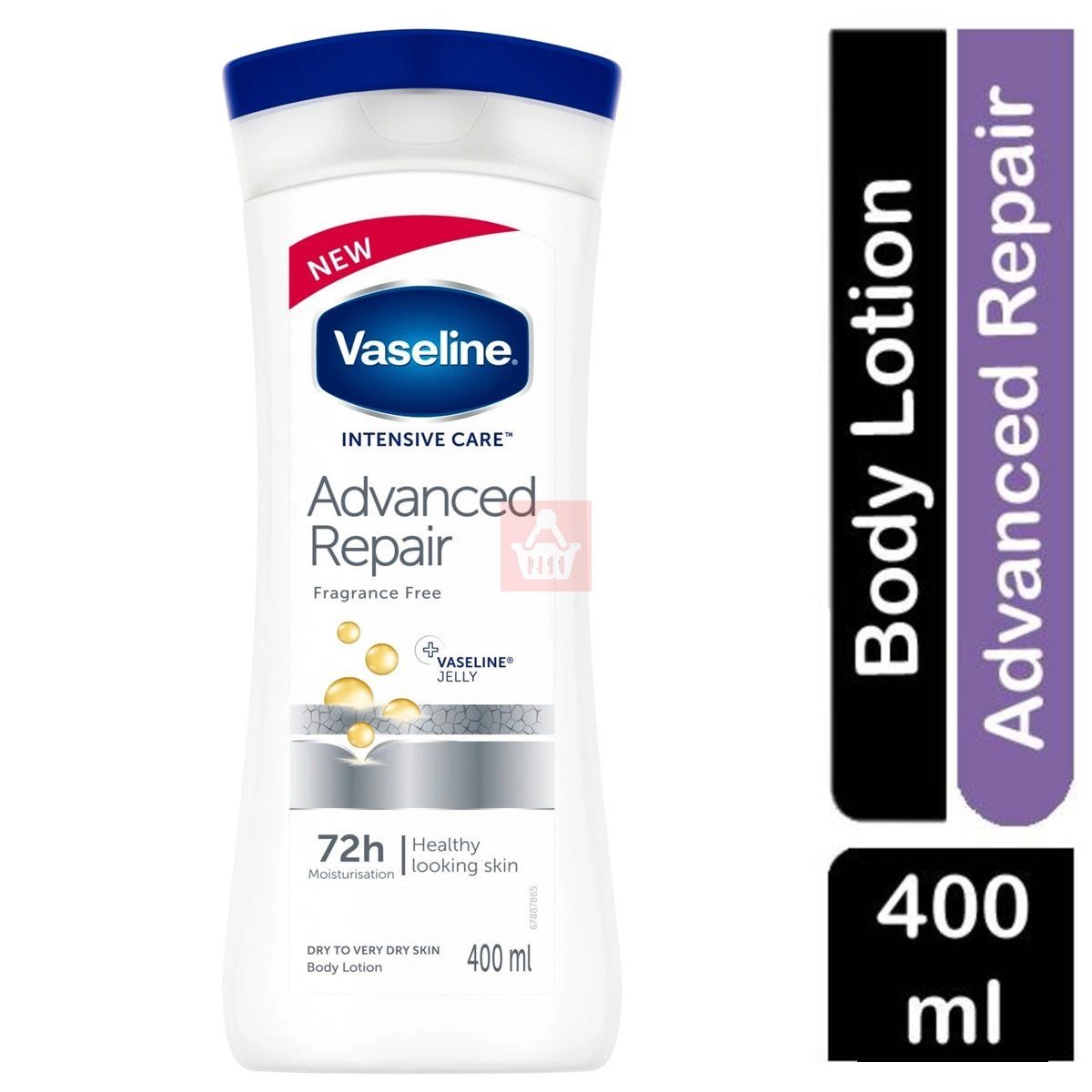Picture of Any season used International South African Product Vaseline Lotion Advanced repair white color for male / female - 400 ml