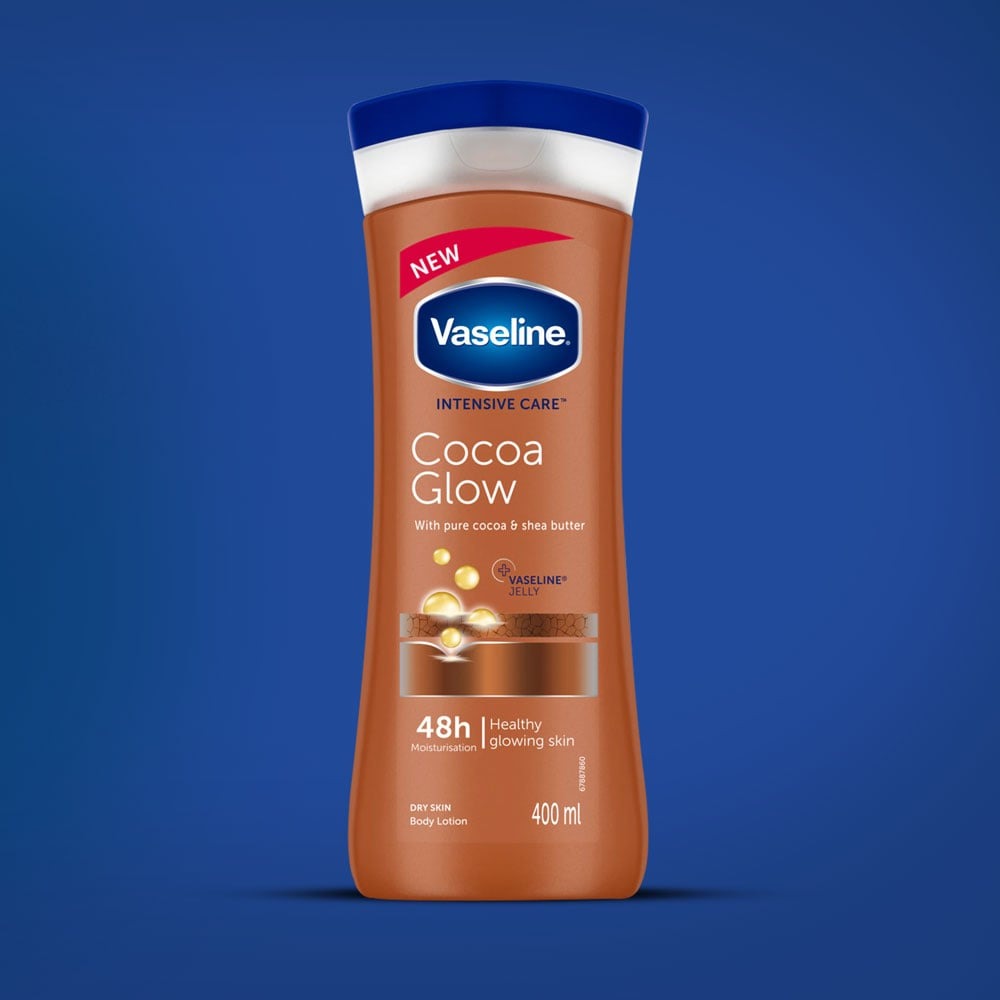 Picture of Any season used International South African Product Vaseline Lotion Cocoa glow chocolate color for male / female - 400 ml