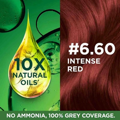 Picture of Indian product Hair styling Garnier Color Natural Intense Red shade no 6.60 used for male/female - 70 ml + 60 gm
