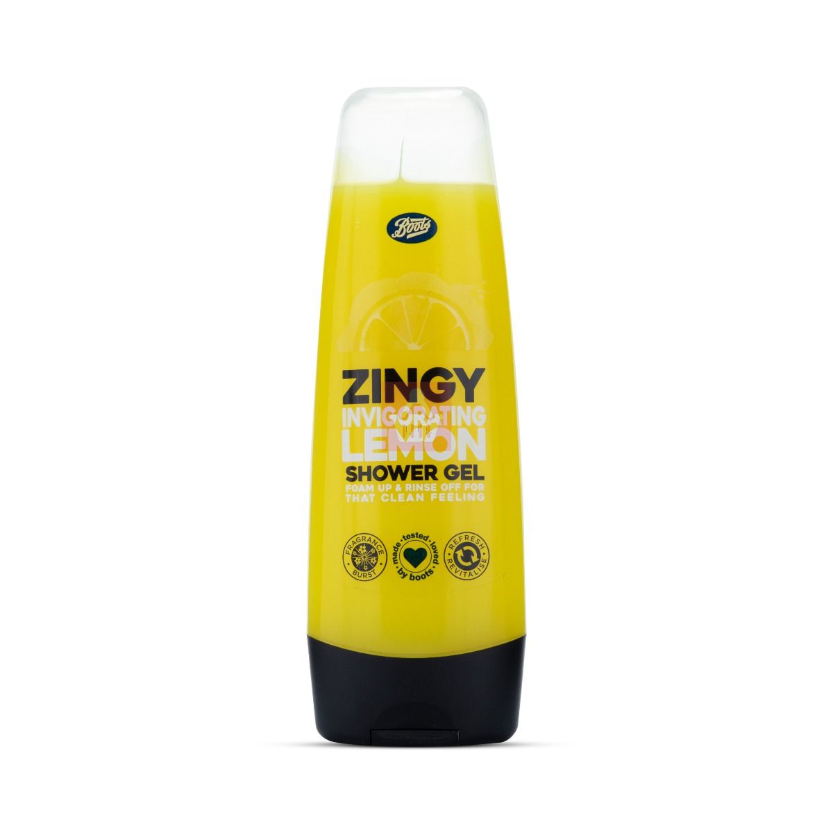 Picture of International Bulgarian product Boots Zingy Invigorating Lemon shower gel used for male female - 250 ml