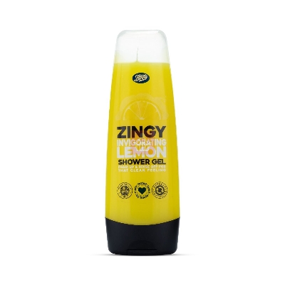 Picture of International Bulgarian product Boots Zingy Invigorating Lemon shower gel used for male female - 250 ml