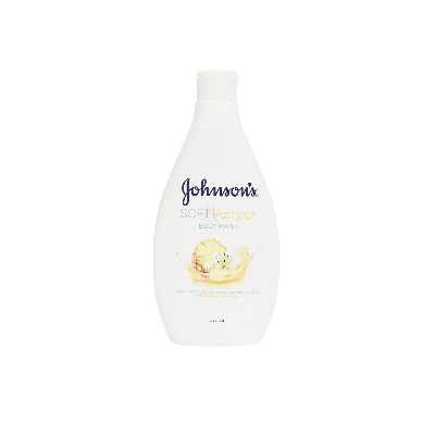 Picture of International Italian product Skin care Johnsons Soft & Pamper body wash used for male female - 400 ml