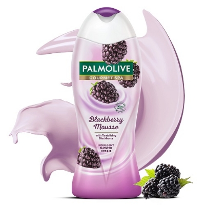 Picture of International Thailand product Skin care Palmolive Gourmet spa Blackberry Mousse shower gel used for male female - 500 ml