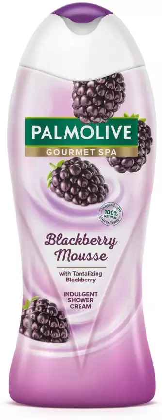 Picture of International Thailand product Skin care Palmolive Gourmet spa Blackberry Mousse shower gel used for male female - 500 ml