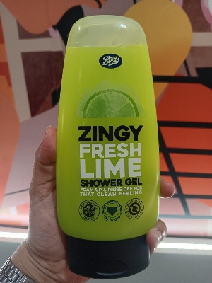 Picture of International Bulgarian product Boots Zingy fresh lime shower gel used for male female - 250 ml