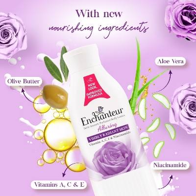 Picture of Updated new look International Malaysia product Enchanteur Alluring BODY LOTION used for male/female - 250 ml