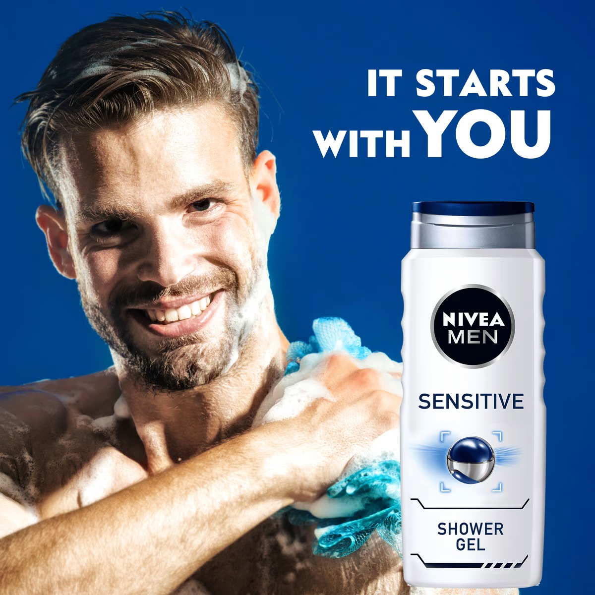 Picture of International Homberg product Nivea Men 3 in 1 shower gel used for male  - 250 ml