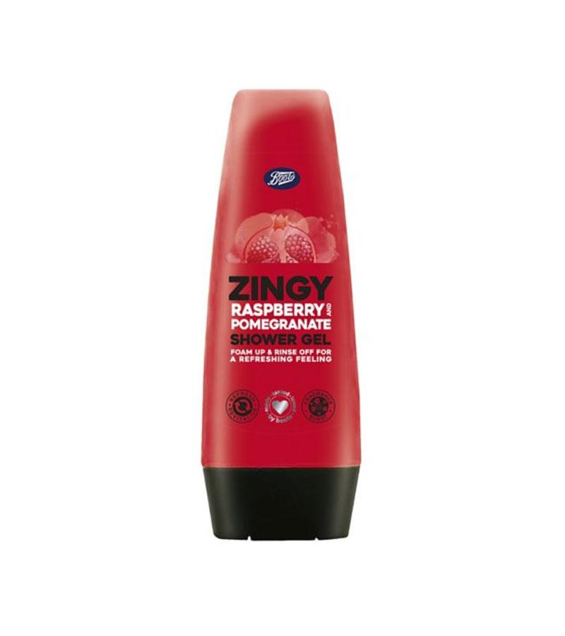 Picture of International Bulgarian product Boots Zingy Raspberry and Pomegranate shower gel used for male female - 250 ml