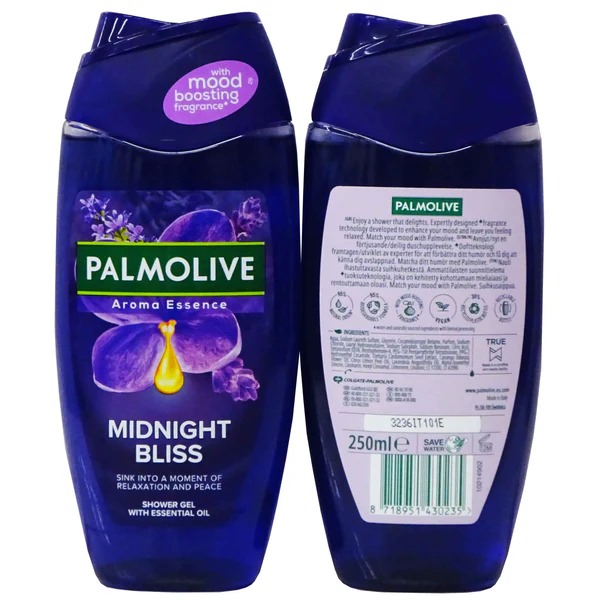 Picture of International Italian product Skin care Palmolive Midnight Bliss shower gel used for male female - 250 ml
