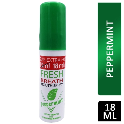 Picture of International England product Fresh Breath Peppermint Mouth spray used for male female - 18 ml