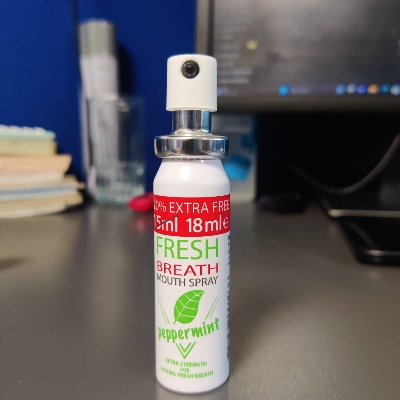 Picture of International England product Fresh Breath Peppermint Mouth spray used for male female - 18 ml