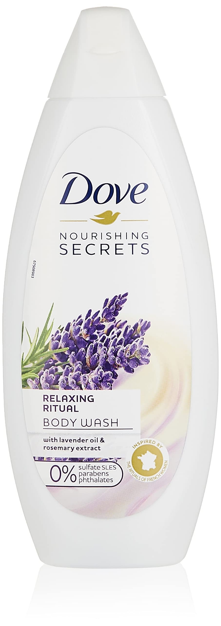 Picture of International European product skin care Dove Relaxing Ritual shower gel used for male female - 250 ml