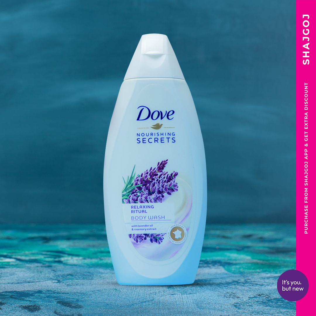 Picture of International European product skin care Dove Relaxing Ritual shower gel used for male female - 250 ml