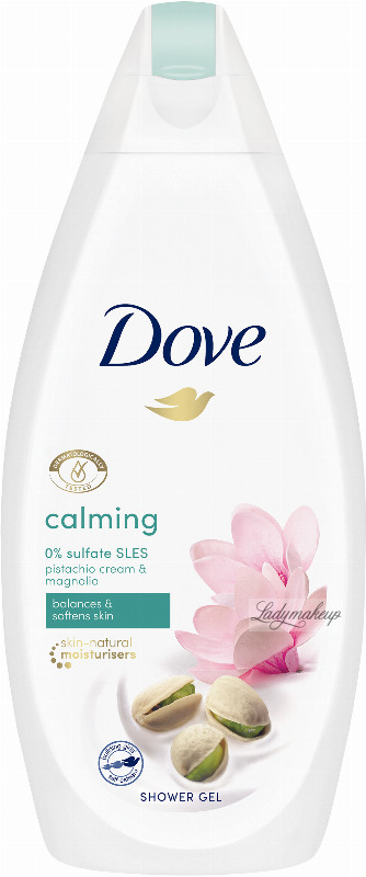 Picture of International European product skin care Dove Calming shower gel used for male female - 250 ml