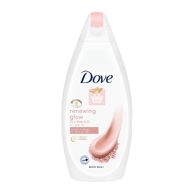 Picture of International European product skin care Dove renewing glow shower gel used for male female - 250 ml