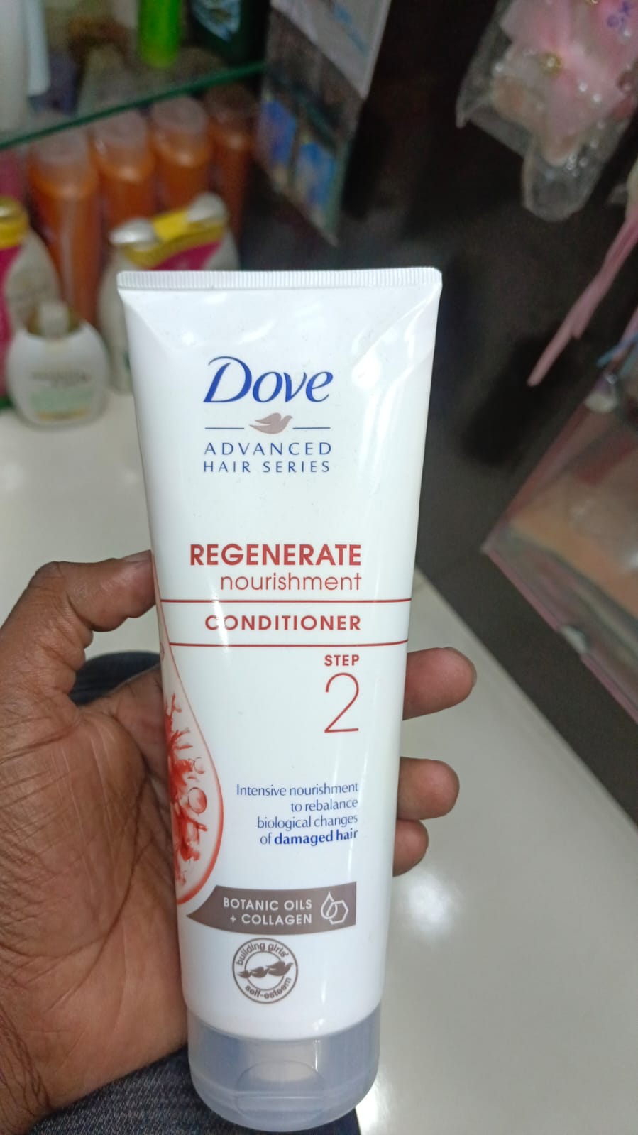 Picture of 250 ml Dove Regenerate conditioner International Poland product used for male female