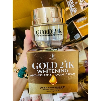 Picture of 15 gm 24k Gold Whitening Anti - Melasma facial cream International Thailand product used for male female