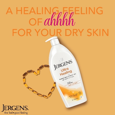 Picture of 400 ml Jergens Ultra healing Moisturizer body lotion International UAE product Any season used for male/ female