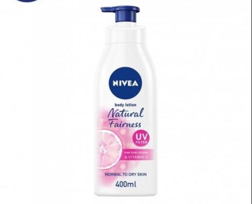 Picture of 400 ml Nivea Natural Fairness UV Body Lotion  International Germany product  used for male/ female