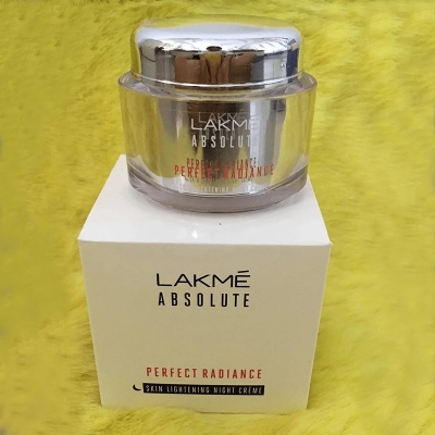 Picture of 50 gm Lakme Absolute perfect radiance  brightening night cream Indian product used for male female