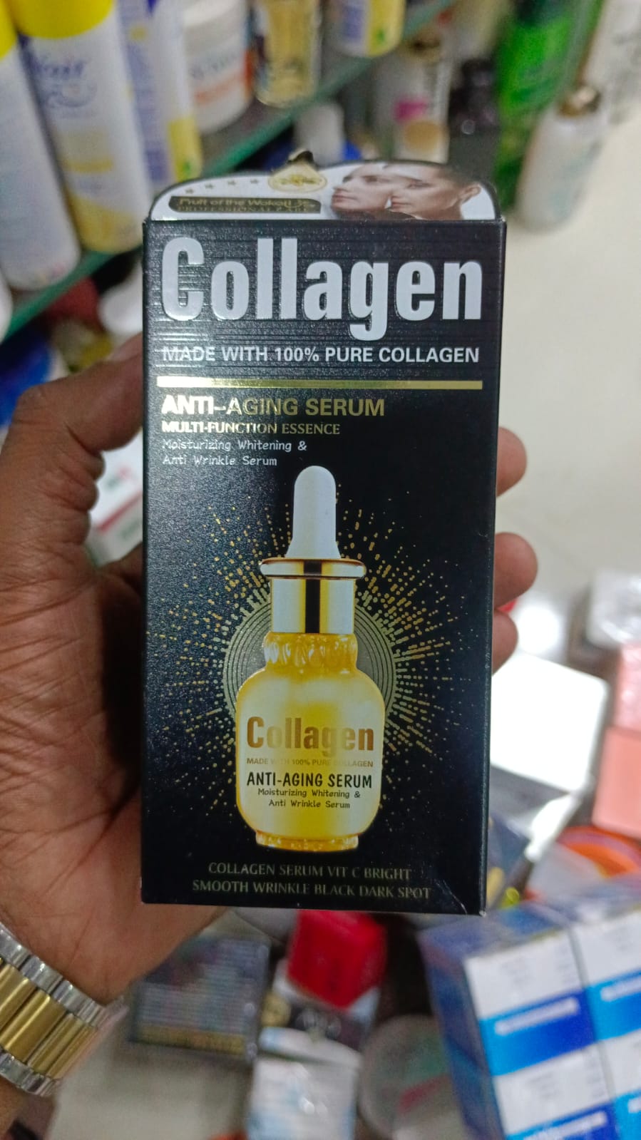 Picture of 40 ml Collagen Anti - Aging serum International France product used for male female
