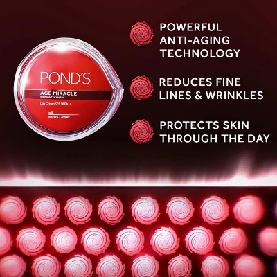 Picture of 35 gm Ponds Age Miracle Wrinkle Corrector day cream Indian product used for female