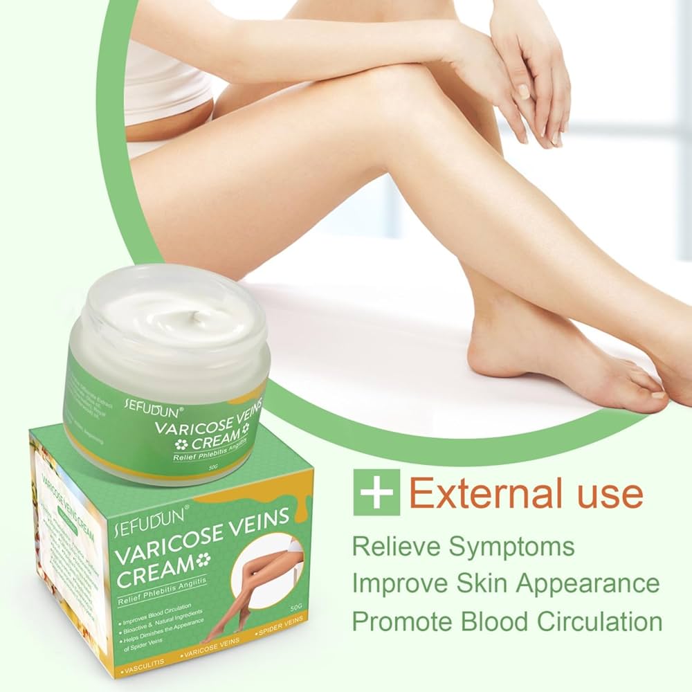 Picture of 50 gm Sefudun Varicose Veins cream International UK product used for female