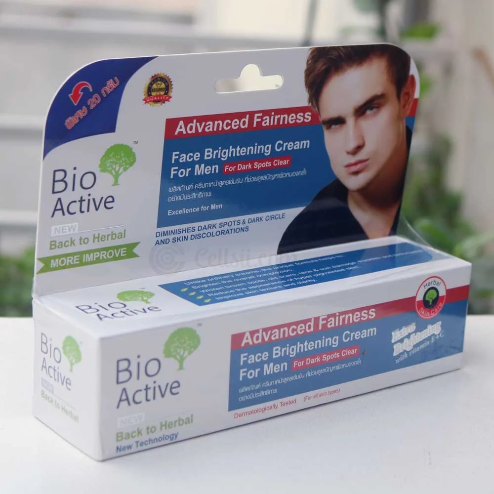 Picture of 70 gm Bioactive  face brightening cream International Thailand product used for male