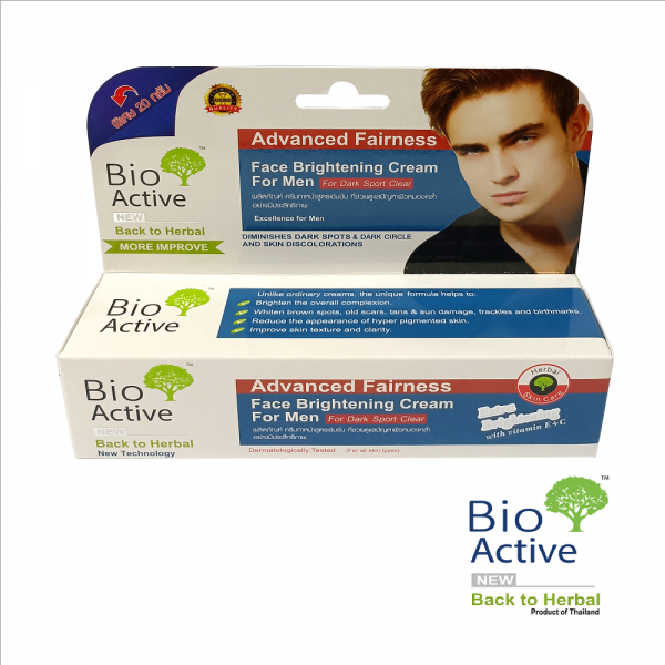 Picture of 70 gm Bioactive  face brightening cream International Thailand product used for male