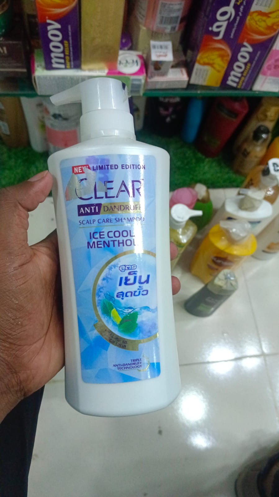 Picture of International Thailand product Hair care products Hair care shampoo Clear -ICE COOL MENTHOL- used for women- 400 ml