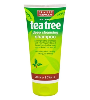 Picture of 200 ml Beauty formula tea tree deep cleansing shampoo International UK product used for male female