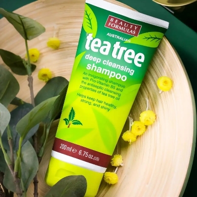 Picture of 200 ml Beauty formula tea tree deep cleansing shampoo International UK product used for male female