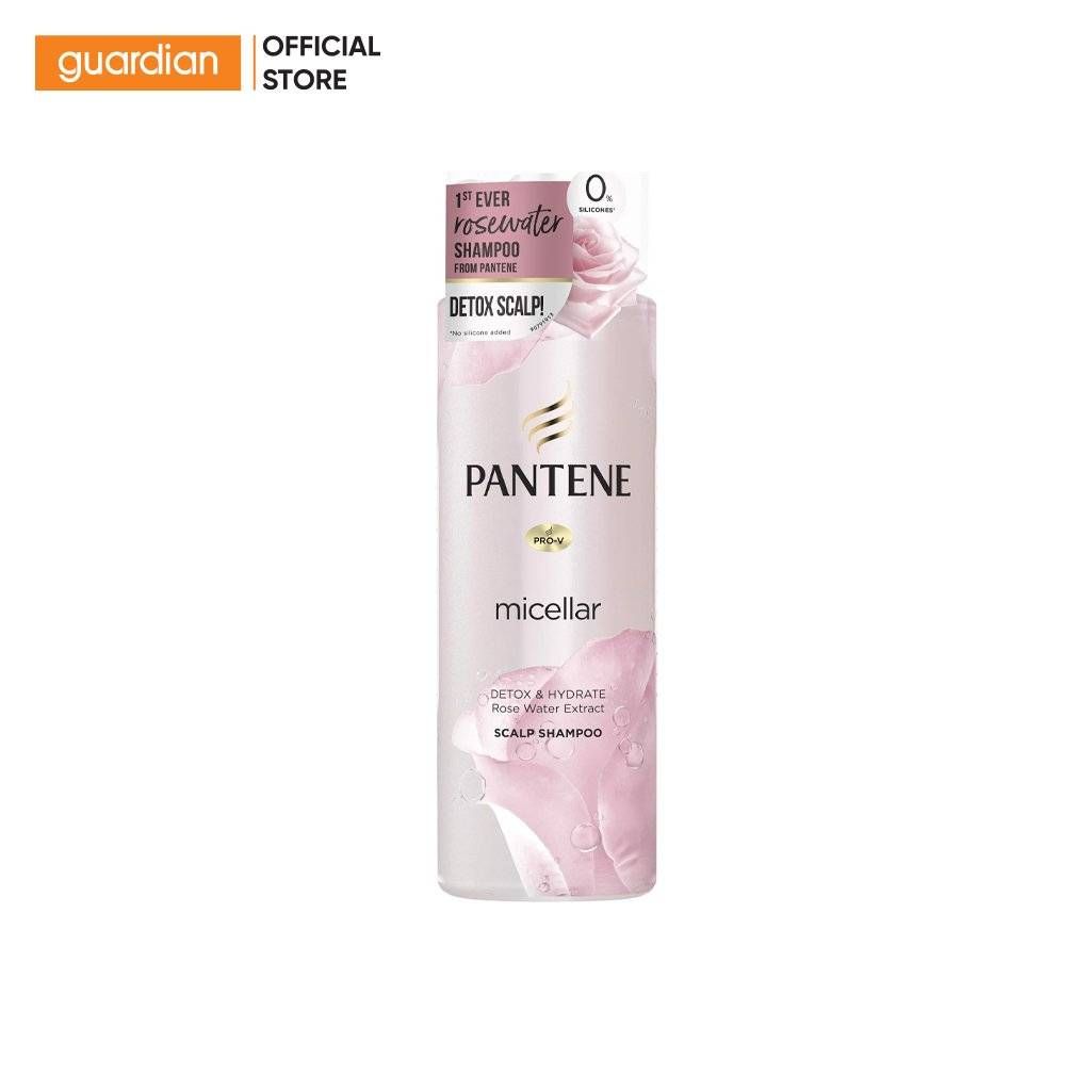 Picture of 530 ml Pan tene micellar Detox & Hydrate Rose Water Extract Scalp Shampoo International Thailand product used for male/ female