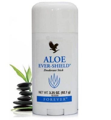 Picture of 92.1 gm Forever Aloe Ever Shield deodorant stick International USA product used for male female
