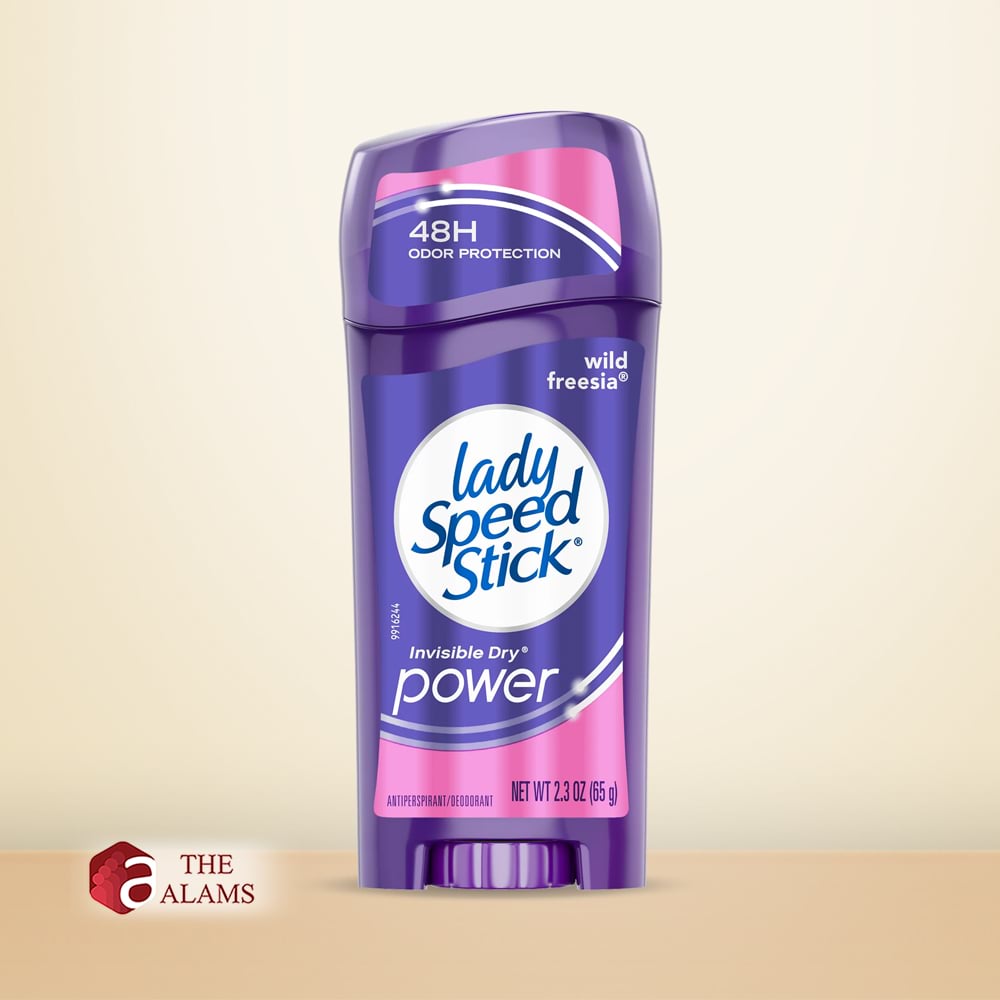 Picture of 65 gm Wild freesia lady speed stick invisible dry power deodorant International USA product used for female