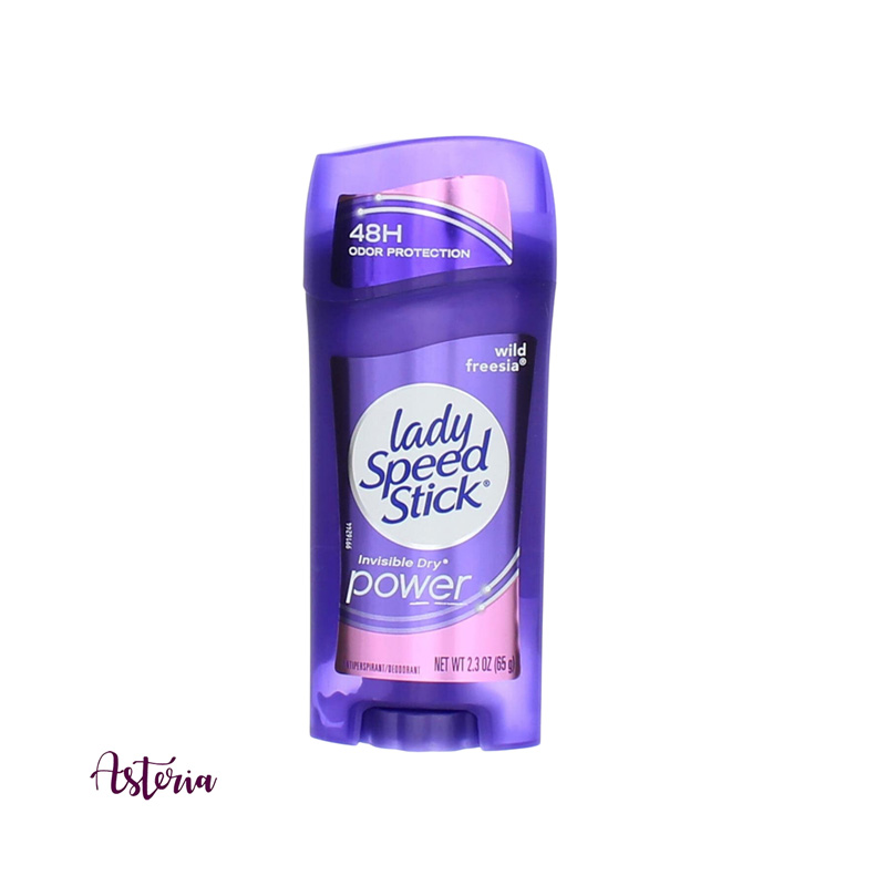 Picture of 65 gm Wild freesia lady speed stick invisible dry power deodorant International USA product used for female