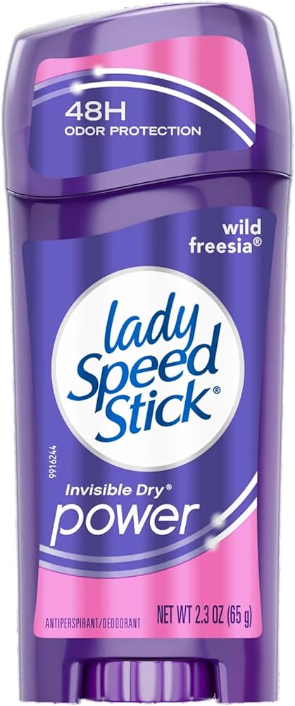 Picture of 65 gm Wild freesia lady speed stick invisible dry power deodorant International USA product used for female