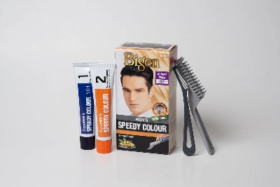 Picture of International Thailand product Bigen men's hair colour natural black shade no 101 used for male - 40 GM+ 40 GM